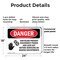 Signmission Saw Blade Present Disconnect Danger Sign, Plastic, 24in W x 18in L, 2PK OS-2PACK-DS-P-1824-L-2447 - alternate 3